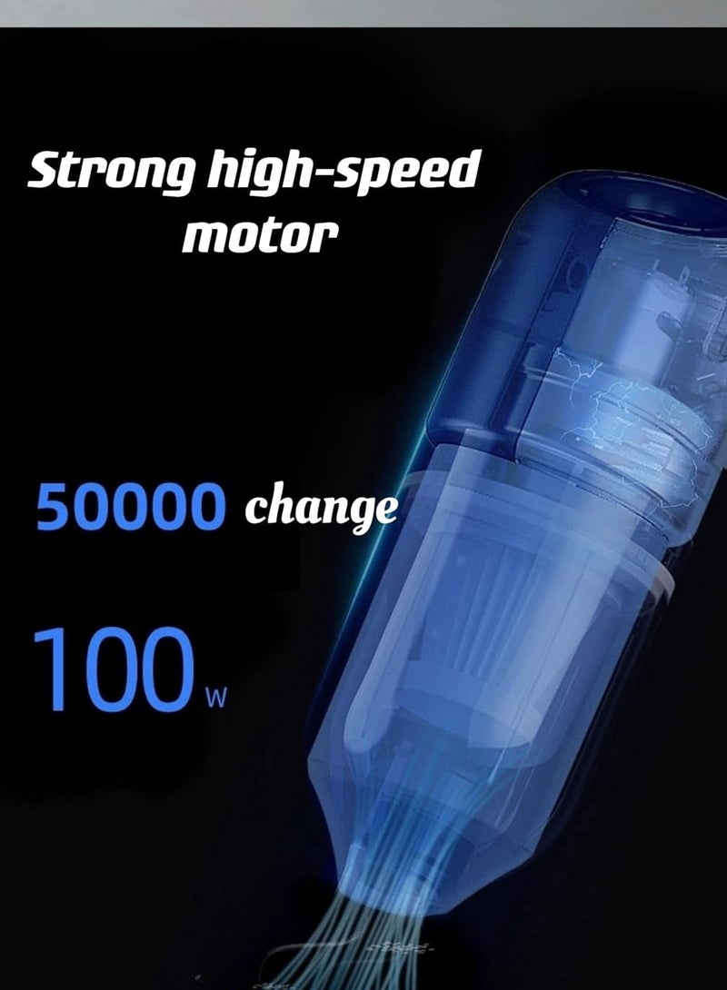 general Car Wireless Portable Handheld Car Small Mini Super Suction for Car Home Office Crevice Corner Applicable (Black) - Image 2