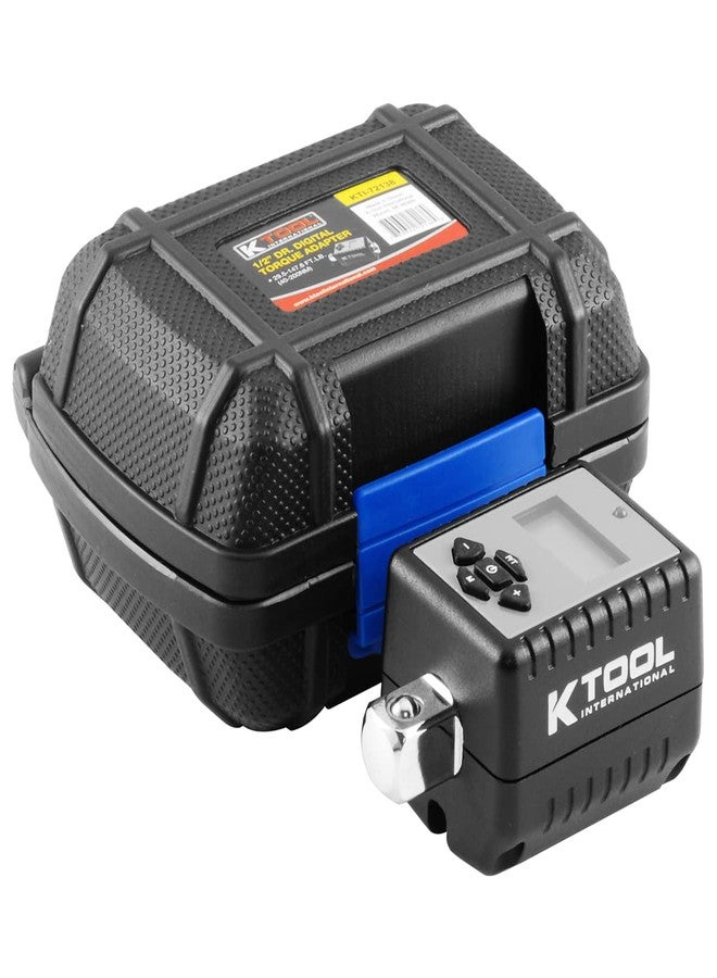 K-Tool International K Tool International 72138 1/2" Drive Ratchet Digital Torque Adapter for Garages, Repair Shops and DIY, Torque Range 29.5-47.5 ft-lbs, 3 Settings; Torque, Measurement and Mode. Molded Case - Image 1