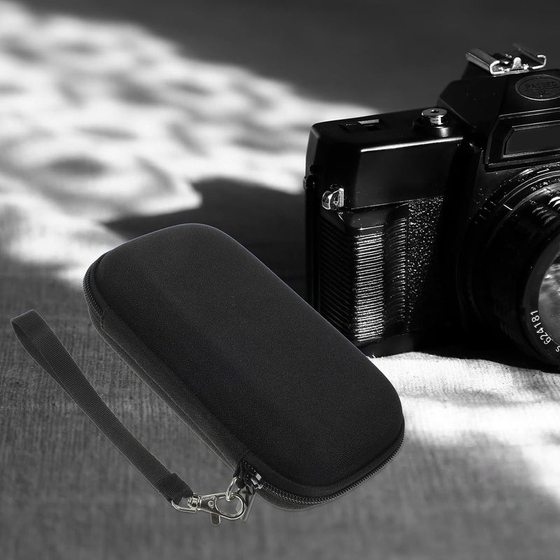 Digital Camera Storage Case Large Eva Hard Shell Camera Pouch with Shock-absorbing Padding and Handle for Travel Photography Black - Image 5