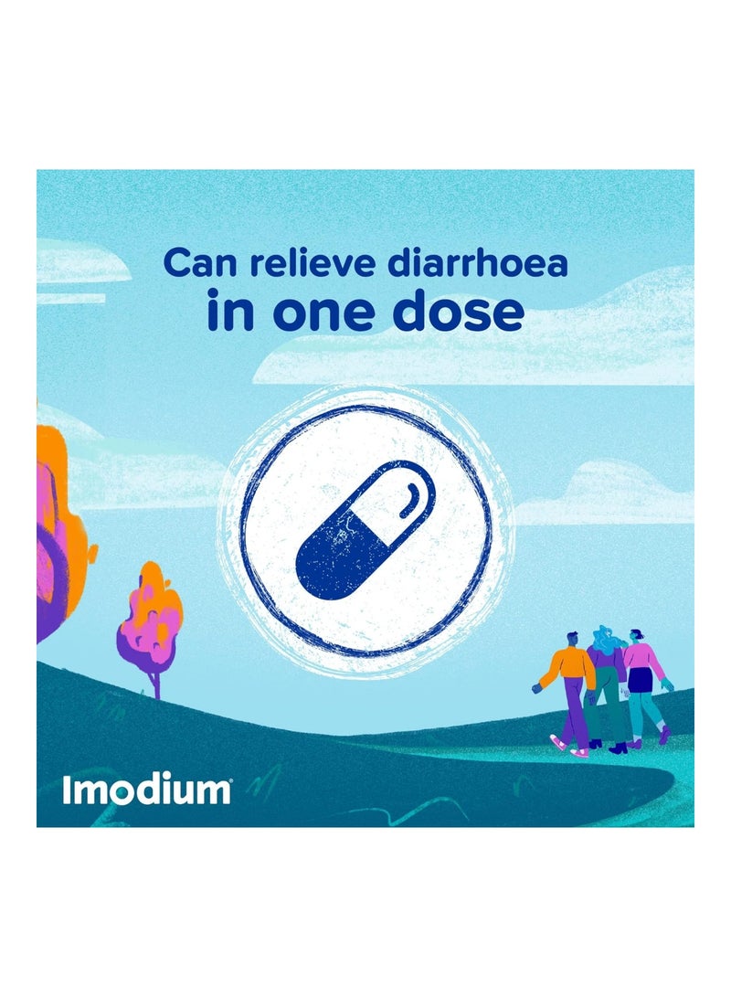 IMODIUM Original Capsules, Pack Of 1, 6 Pieces - Image 2