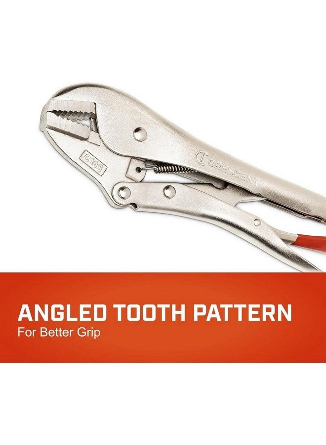 كريسنت زرادية بقفل فك مستقيم سبائك الفولاذ فضي 10 بوصة C10SVN-08 - Image 4