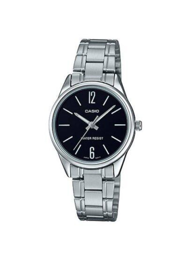 CASIO Women's Stainless Steel Analog Watch LTP-V005D-1B - 28.2 mm