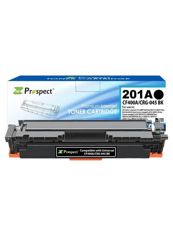 Prospect Toner Cartridge 201A CF400A Black Laser Compatible with HP 201A CF400A for Printers HP Color LaserJet Pro MFP M274n M277n M277dw M252n M252dw ( Black ) - Image 1