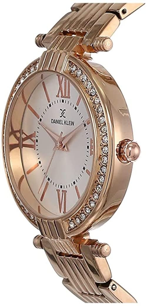 Daniel Klein Metal Analog Silver Dial Women's Watch-Dk11138-2 - Image 3