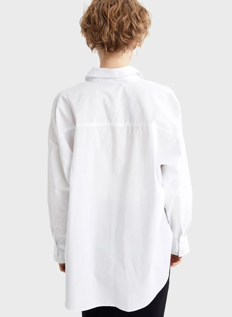 DeFacto Oversize Fit Long Sleeve Shirt