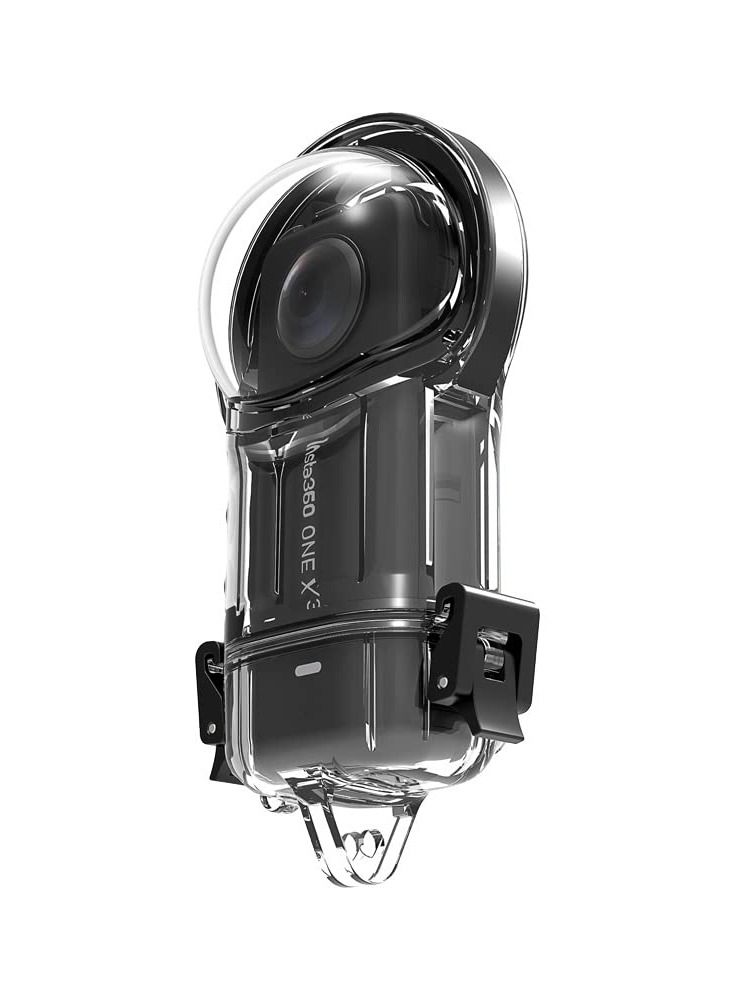 Waterproof Housing Case for Insta360 X3 Action Case, Double Lock Dive Protective Housing Shell WIth Bracket Mount Accessories, 30M Underwater Diving Protection - Image 4