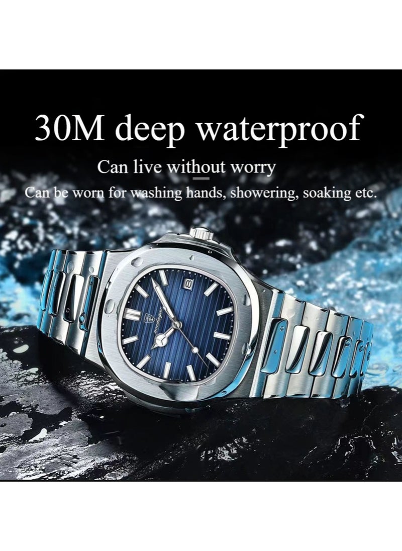 POEDAGAR - Man Watch Waterproof Luminous Men's Watch Quartz-40.5mm - Image 1