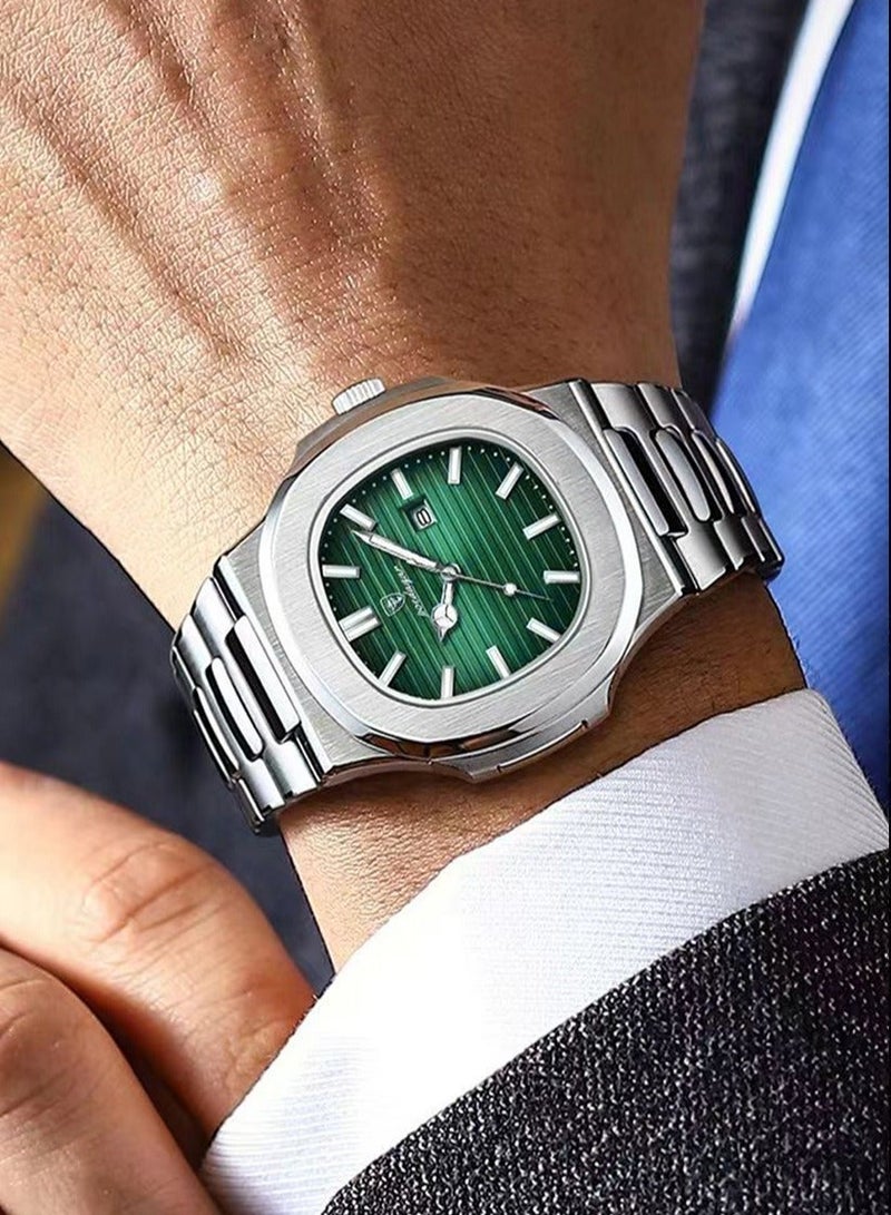 پوداجار ساعة الرجل ساعة رجالية مضيئة مقاومة للماء كوارتز - 41 ملم - Image 3