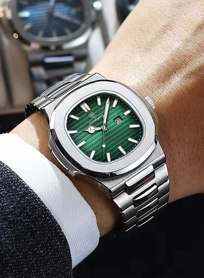 پوداجار ساعة الرجل ساعة رجالية مضيئة مقاومة للماء كوارتز - 41 ملم - Image 4