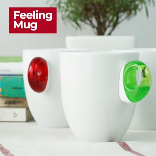 Guzzini Everyday Mug with Handle - Acid Green, Porcelain & Plastic - BPA-Free Microwave & Dishwasher Safe, Novelty Coffee Mug, Tea Cup, Juice, Water Cup - Daily Use All Occasions - Image 2