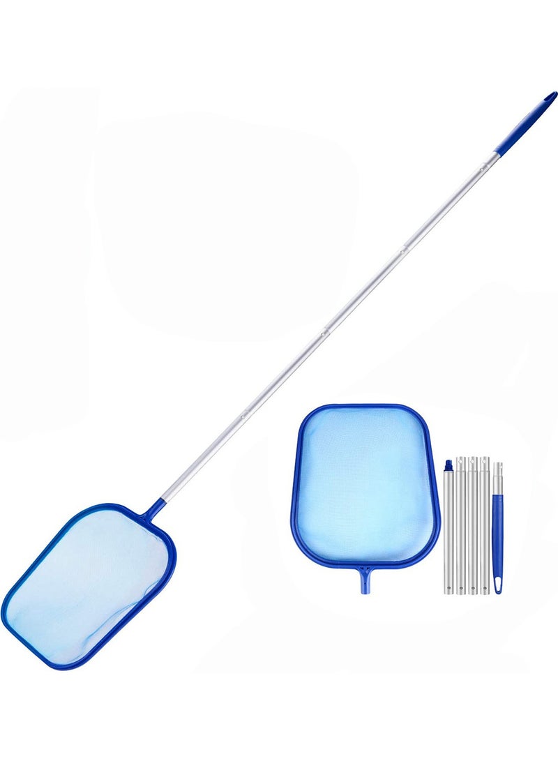 SOLARAE شبكة سحب الأوراق للبركة بشبكة دقيقة مع عمود قابل للتلسكوب - Image 1