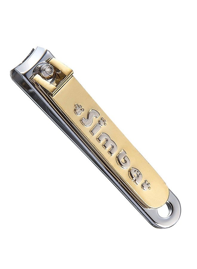 Simba Gold-Plated Carbon Steel Baby Nail Clipper with Built-in Nail File - Image 1