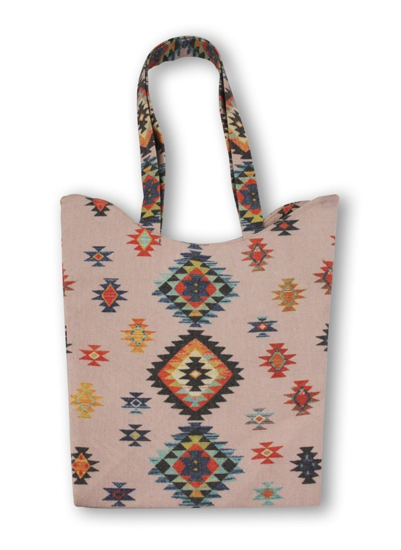 Gharibo Bags casual printed linen tote bag w230014b  - Image 1