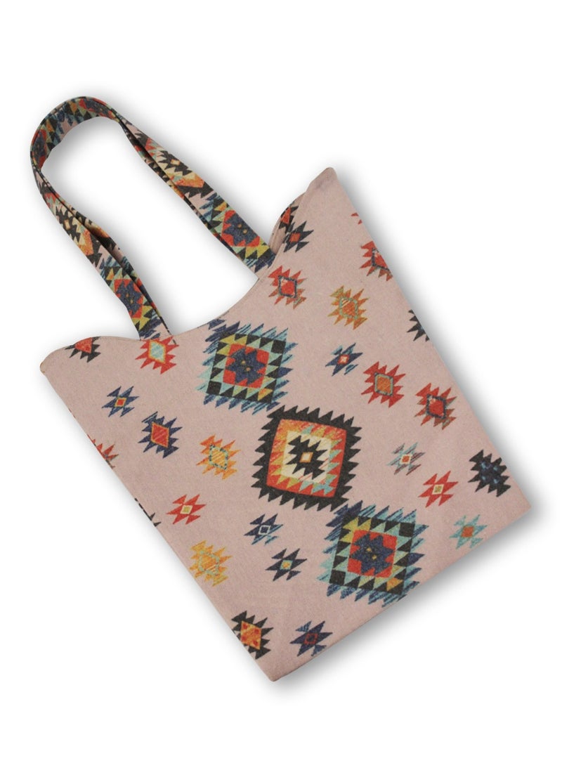 Gharibo Bags casual printed linen tote bag w230014b  - Image 2