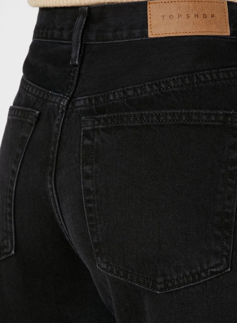 TOPSHOP High Waist Straight Jeans