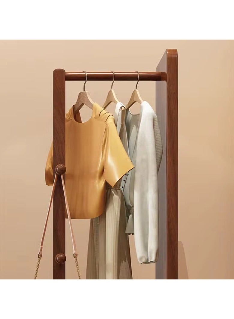 GT-Wheel Floor Mirror With Coat Rack Luxury Modern 360° Rotating Wood Full Body Length Mirror for Living Room and Bedroom  - Image 3
