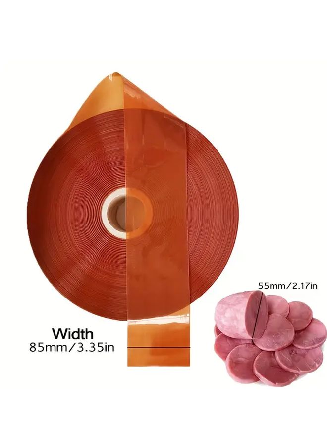 157.48 Inch Brown High Temperature Resistant Plastic Sausage Casing for Ham Meat Preservation Sausage Stuffing Tools Cooking Kitchen - Image 3