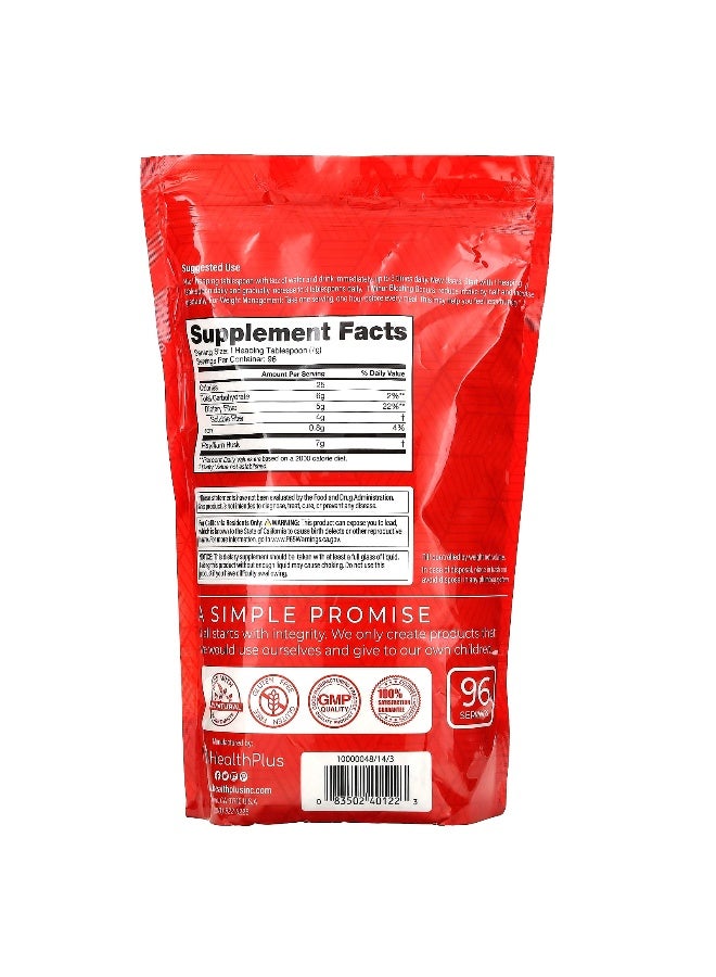 healthplus Health Plus, Psyllium Husk, 24 oz (680 g) (Packaging may vary) - Image 2