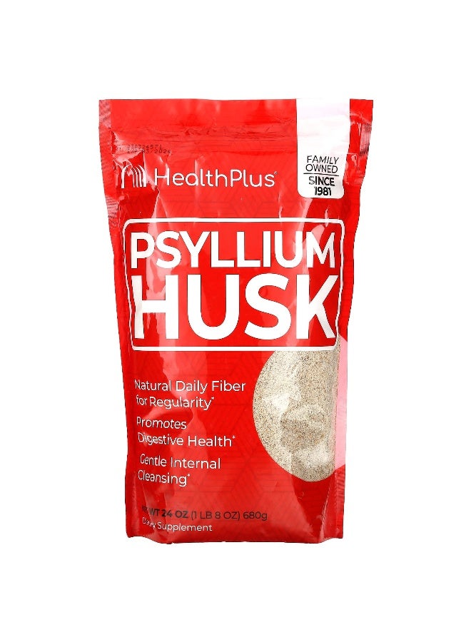 healthplus Health Plus, Psyllium Husk, 24 oz (680 g) (Packaging may vary) - Image 1