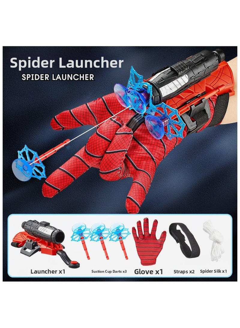 JAYATO Superhero Launcher Gloves for Spiderman, Hero Launcher Wrist Toy Set, Super Hero Shooter for Kids, Spider Launcher Wrist Toys Costume Cosplay Hero Props Gift - Image 1