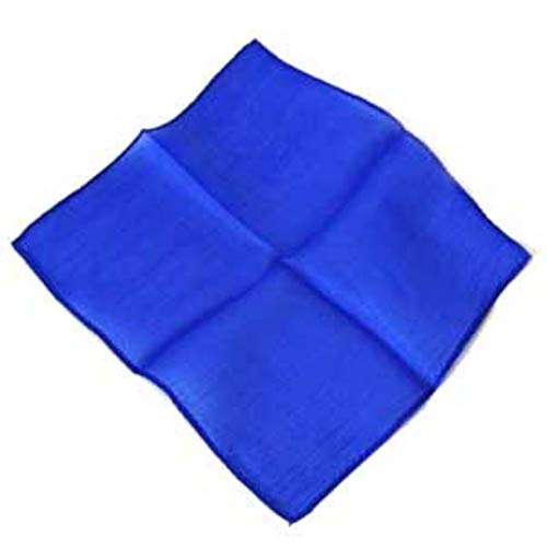 Magic Makers Professional Grade 6 Inch Magicians Silk Blue Magic Performance Six Inch Scarf - Image 1