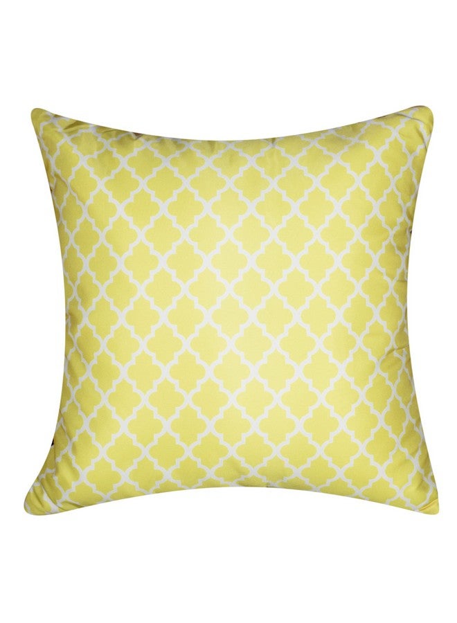 Vendola Vendola Multicolor Microfiber Satin 250TC Cushion Pillow Covers, Multicolor, Set of 5 (24X24 Inches, Marigold)  - Image 4