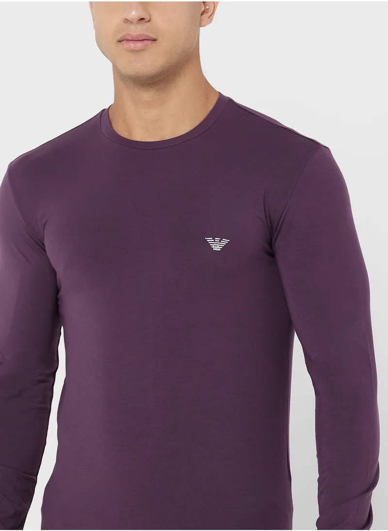 امبوريو ارماني L/SLEEVE CREW NECK T-SHIRT