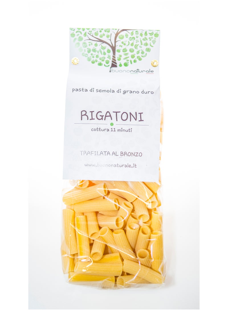 BUONONATURALE Rigatoni Pasta 500g | Authentic Italian Durum Wheat Semolina Pasta - Image 2