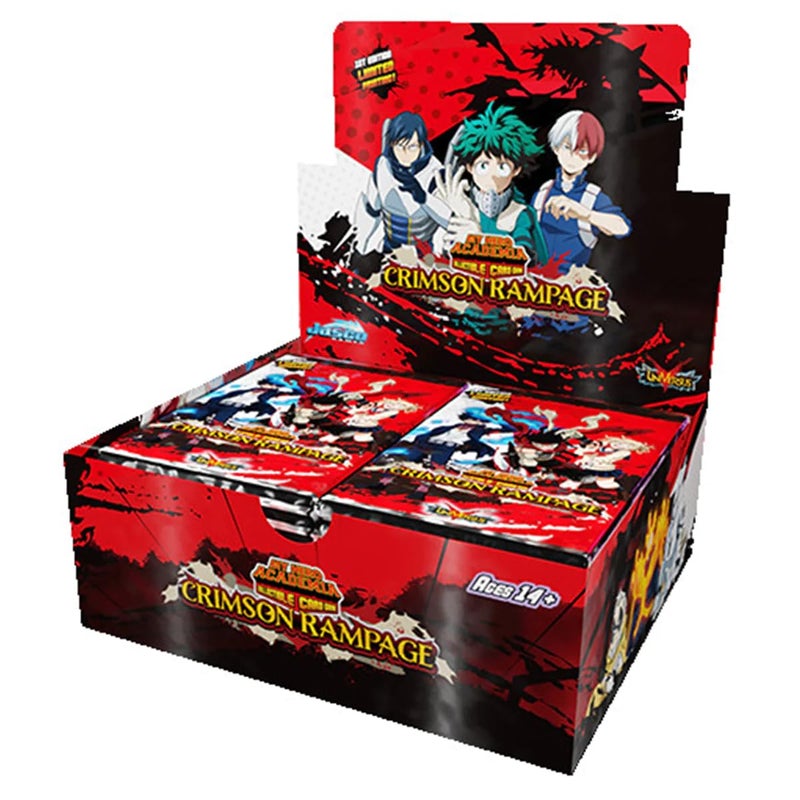 Jasco My Hero Academia Collectible Card Game Series 2 Unlimited Crimson Rampage Booster Display | 240-card 24-Pack Booster Display | Ages 14+ | 2 Players | Avg. Playtime 20-30 Minutes | Made by Jasco Games - Image 1