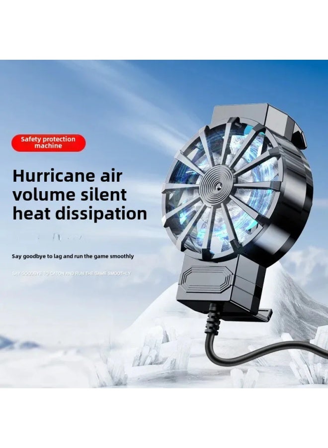 Loquat Portable X16 Cold Hand Phone Radiator H15 Heat Dissipator For Gaming Mobile Devices Compact Size High Airflow Heat Reduction-Color:F15 Plug-in Model - Image 3