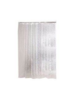 Spaceshoop Shower Curtain Bathroom Screen Thickened 3D Transparent Waterproof with Hooks EVA Home Supplies 180 * 180cm Burgundy  - Image 4