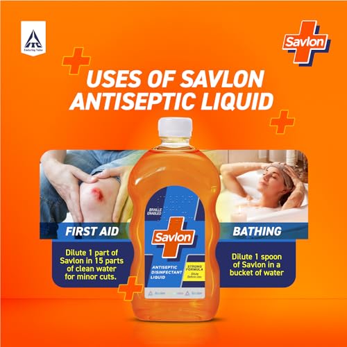Savlon Antiseptic Disinfectant Liquid for First Aid, Personal Hygiene, and Home Hygiene - 1000ml - Image 3