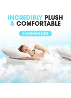 Cheer Collection Cheer Collection Ultra Plush Eco-friendly Hypoallergenic Bamboo Fitted Mattress Topper - Full  - Image 2