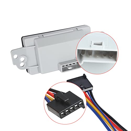 BINWUHI 89018778 HVAC Fan Blower Motor Resistor Kit with Harness Compatible with Chevy Silverado Tahoe Suburban Avalanche Trailblazer GMC Sierra Envoy Yukon XL, Replaces 15-81773, 19260762, 89019351, RU-631 - Image 4
