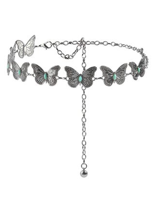 Butterfly Metal Waist Chain Belt, Women Western Belt Adjustable Link Belt Turquoise Waist Belt for Dress Jeans - pzsku/Z4EB97D8488D38F618C11Z/45/1746202364/f3054b1d-1488-43f7-a864-049409097cf3