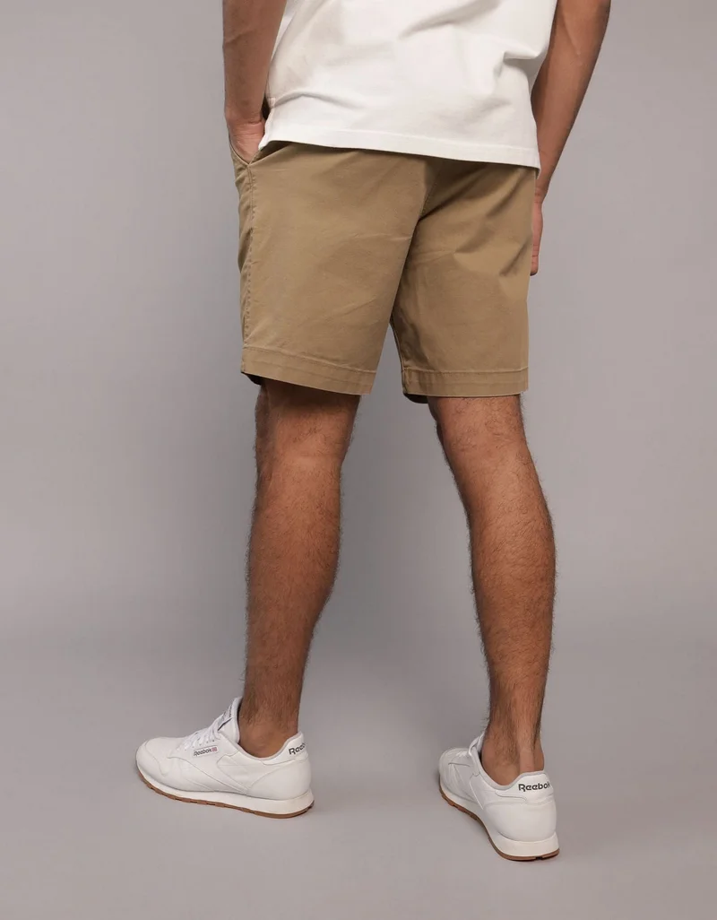 AE 9" Flex Lived-In Khaki Short