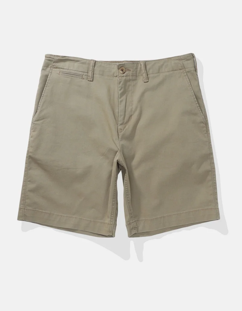 American Eagle AE 9" Flex Lived-In Khaki Short