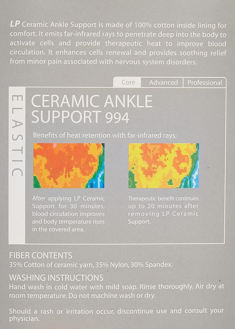 LP Support 994 Ceramic Ankle Support, Tan, Large - Image 5