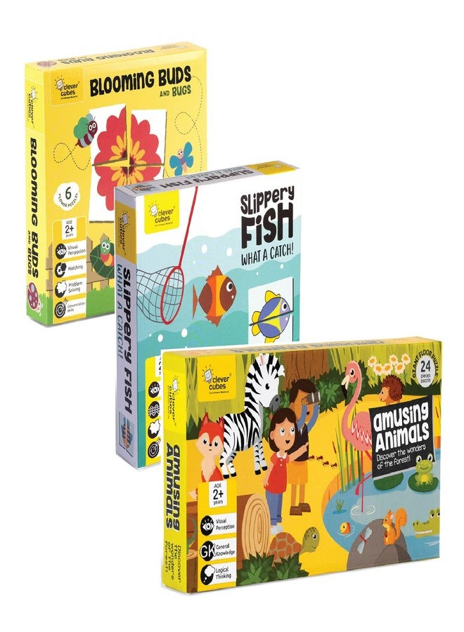 Clever Cubes EDUPACK: Skillful Games: Pack of 3 Games: Games for Kids: Birthday Return Gift: Activity Games - Image 1