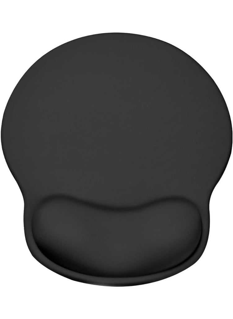 ChicAbode Ergonomic Mouse Pad with Wrist Support, Gel Wrist Rest for Pain Relief, Non-Slip Rubber Base for Laptop, Computer, Home and Office Use (Black) - Image 1