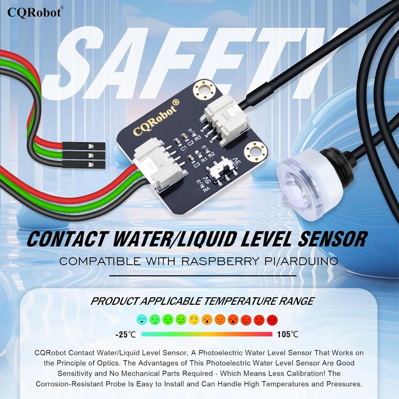 CQRobot Contact Water/Liquid Level Sensor Compatible with Raspberry Pi/Arduino. for Automatic Irrigation Systems, Aquariums, Plants, in The Garden, in Agriculture etc. - Image 2