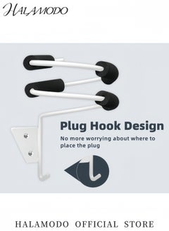 HALAMODO Hair Dryer Stand Hair Dryer Holder Hair Dryer Storage Rack Anti-Slip Spiral Design for Quick Installation and Easy Storage  - Image 4