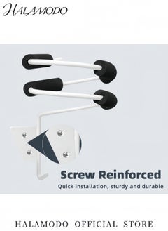 HALAMODO Hair Dryer Stand Hair Dryer Holder Hair Dryer Storage Rack Anti-Slip Spiral Design for Quick Installation and Easy Storage  - Image 5