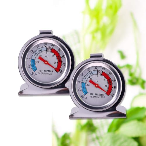 Aulufft Refrigerator Freezer Large Dial Thermometer Aulufft 6 Pack Classic Series Fridge Freezer Alarm Thermometer Internal Temperature Gauge for Kitchen Refrigerator - Image 5