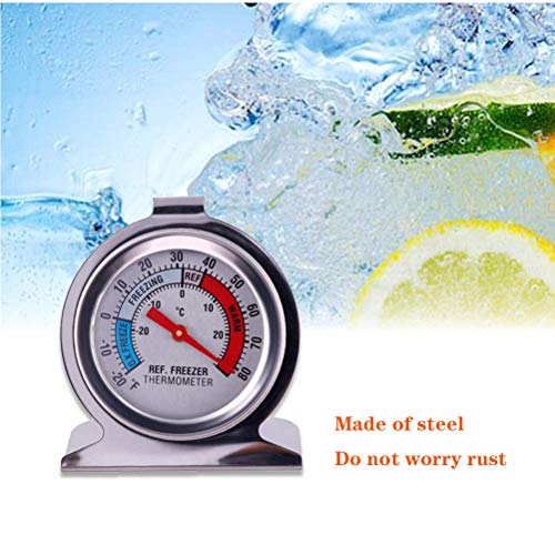 Aulufft Refrigerator Freezer Large Dial Thermometer Aulufft 6 Pack Classic Series Fridge Freezer Alarm Thermometer Internal Temperature Gauge for Kitchen Refrigerator - Image 4