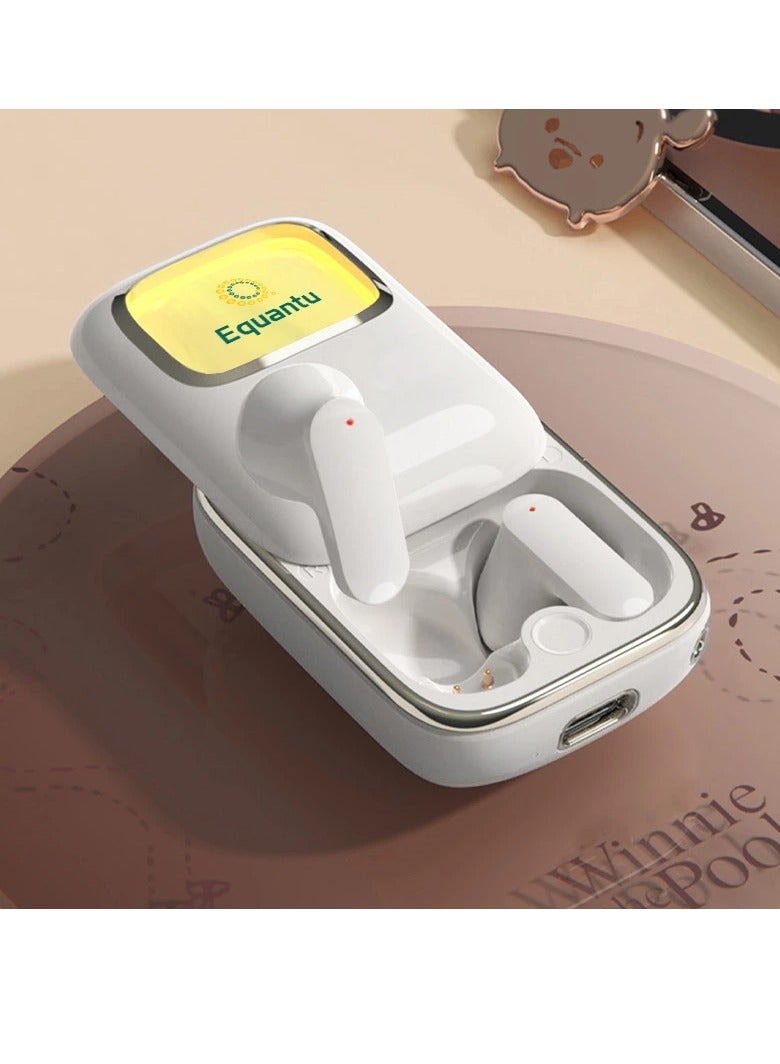 Equantu Wireless Bluetooth Earphones for Muslims with Smart Quran Speaker Model QB525 (White) - Image 2