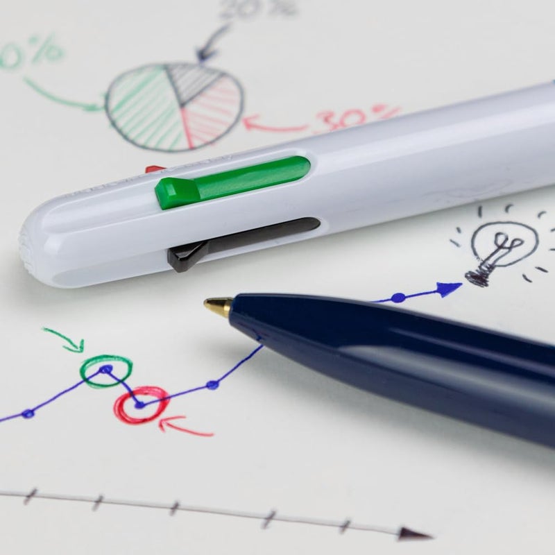 Schneider قلم حبر جاف شنييدر تاك 4 138003 بأربعة ألوان - أزرق - Image 5