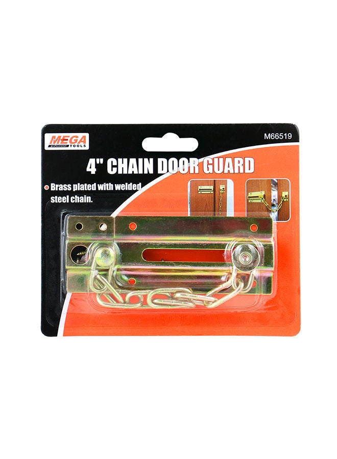 NIBEMINENT Brass Plated Chain Door Guard Gold 4inch - Image 2