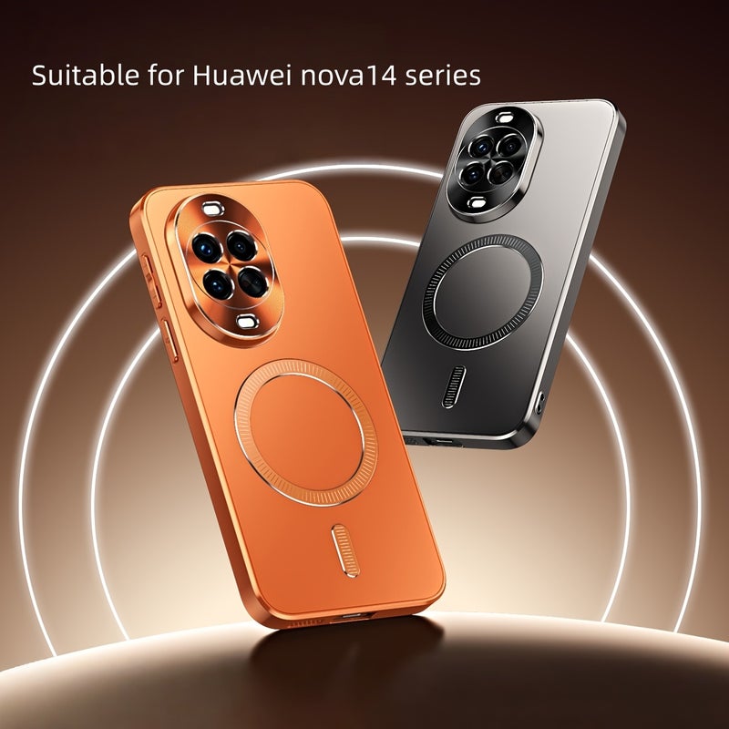 Huawei Nova 14 Series Phone Case - Soft Edge Shockproof, Magnetic, Matte Anti-Fingerprint, Business Style - Image 4