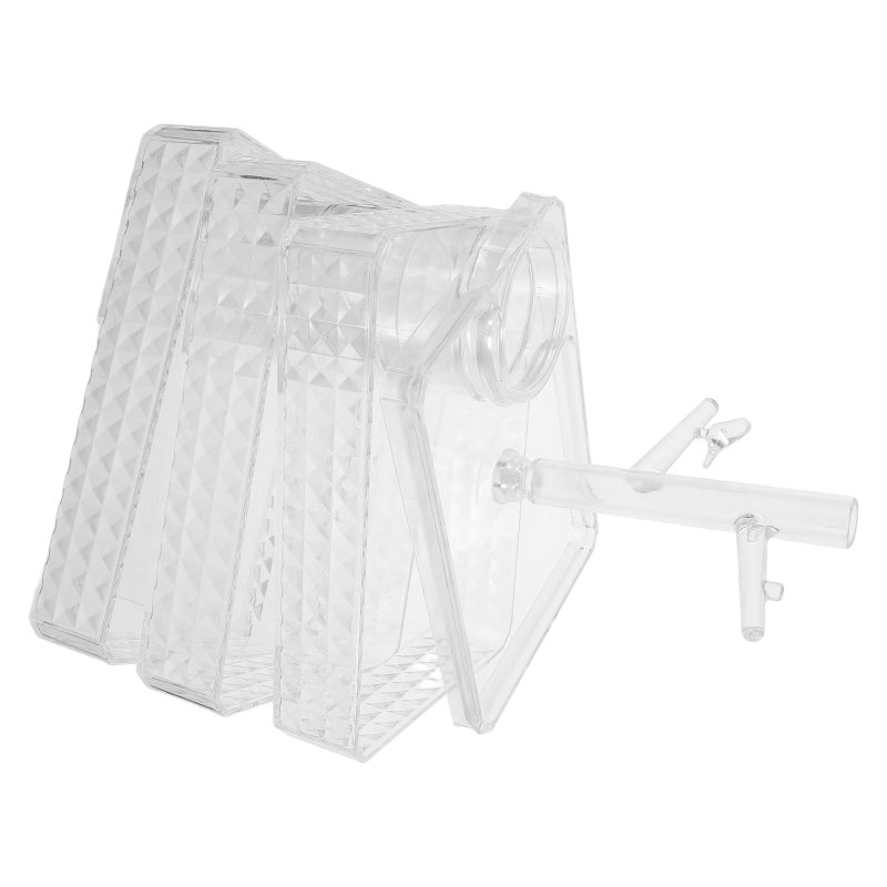 Jewelry Organizer: 3-Layer Rotatable Jewelry Organizer Box for Earrings, , and Bracelets, Desktop Rotating Storage Holder Case Transparent - Image 5